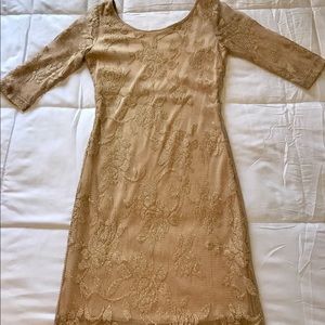 Gold dress